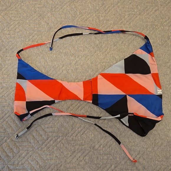 Hurley Women's Quick Dry Reversible Geo Tie Surf Bikini Bottom - Red Orbit - Picture 4 of 4